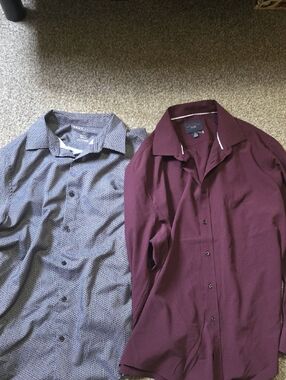 Bundle Of 2 Mens Button Up Shirts